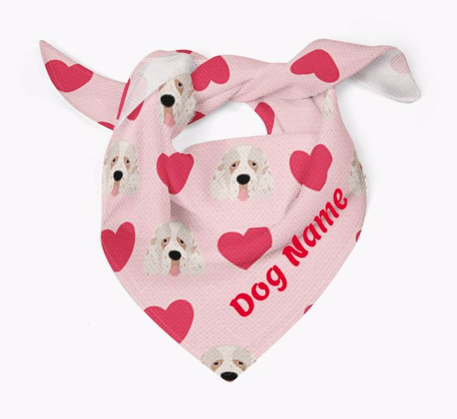 'Heart Pattern' - Personalised {breedFullName} Bandana